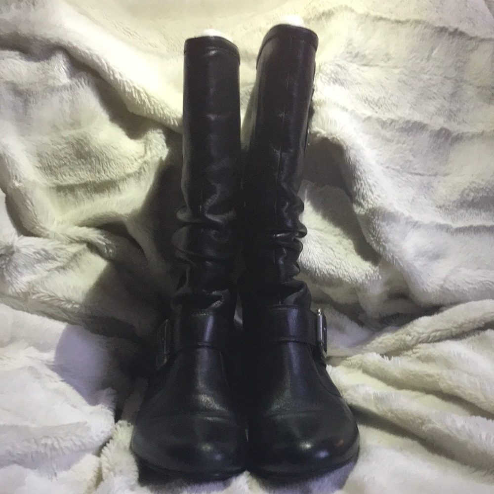 Black genuine leather Boots. 😎Offers welcome!!!